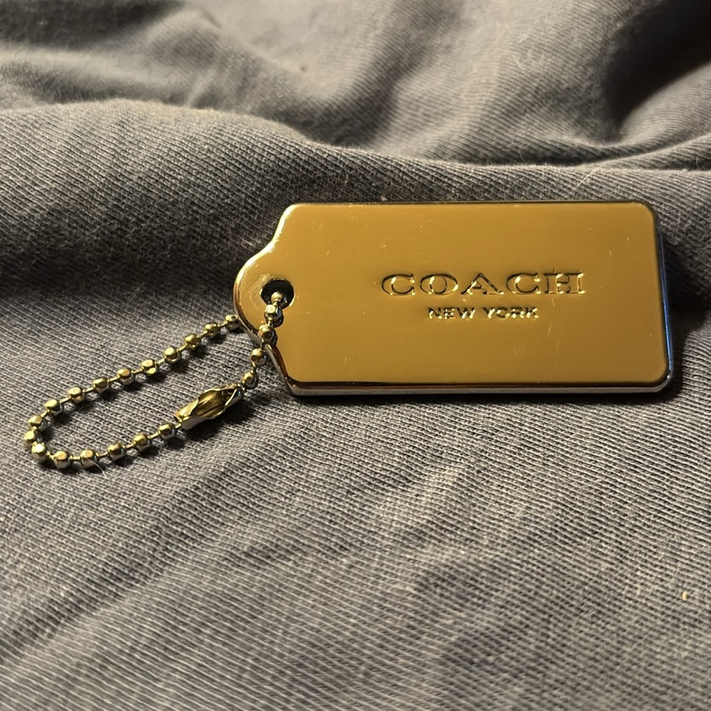 Coach Metallic Gold Keychain